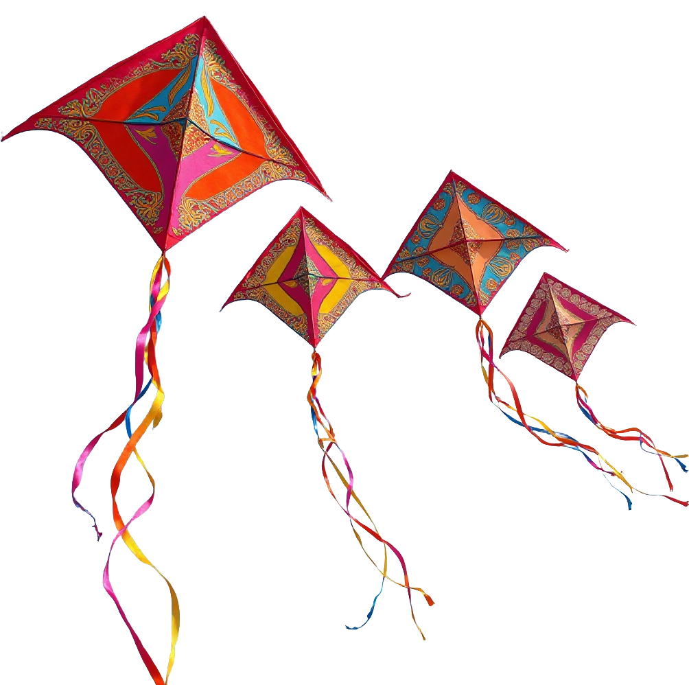 Colorful Kites Flying High